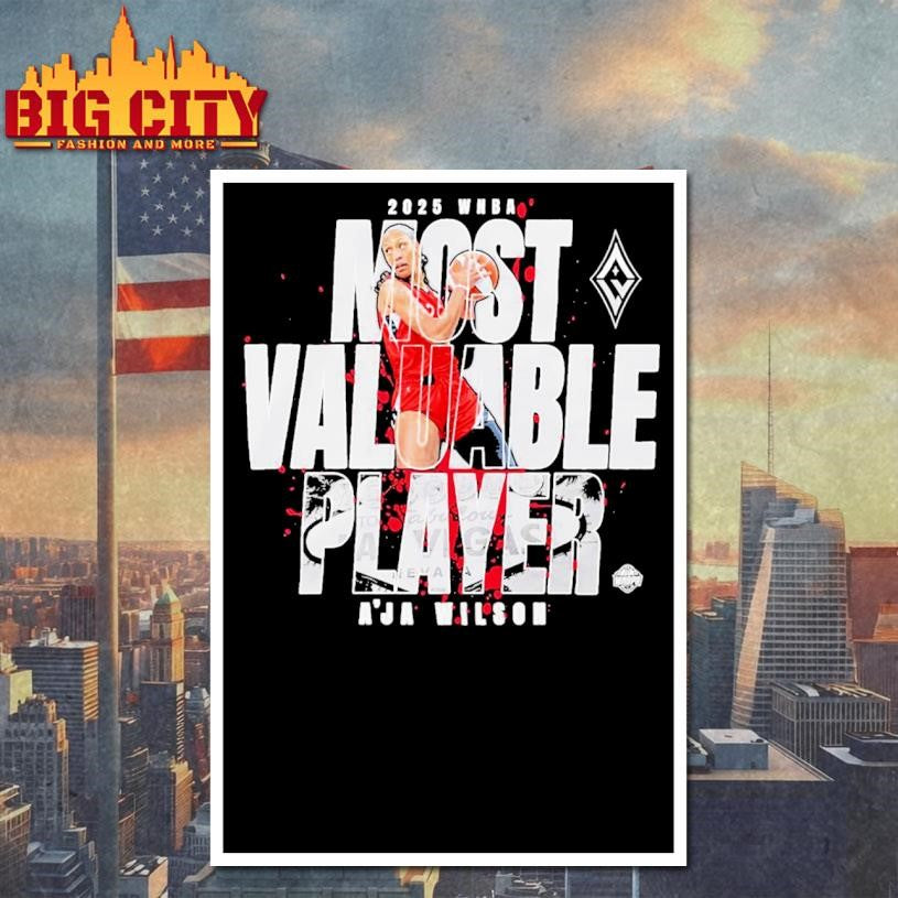 A’ja Wilson Las Vegas Aces 2025 WNBA MVP Most Valuable Player shirt