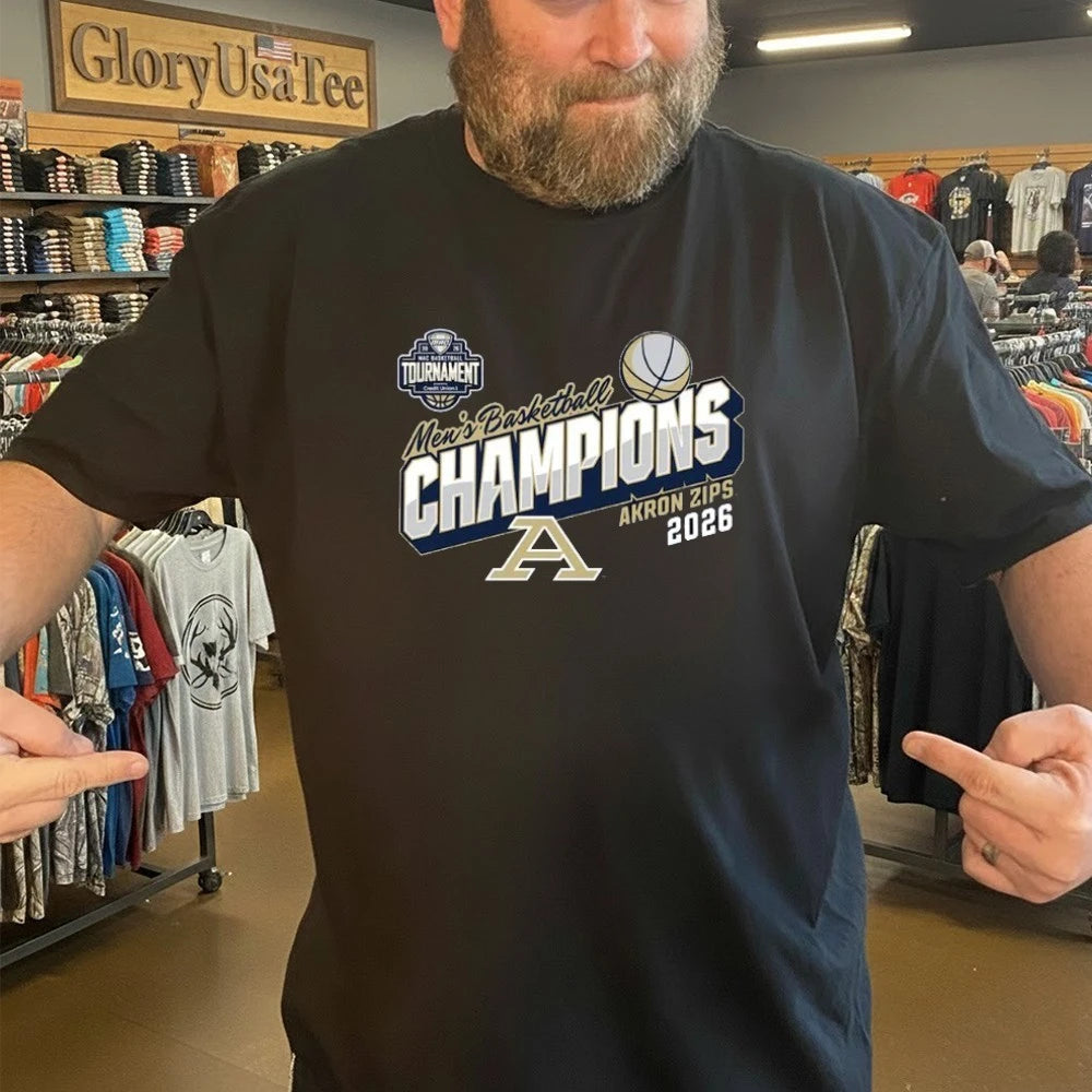 Akron Zips 2026 MAC Men’s Basketball Tournament Champions Shirt