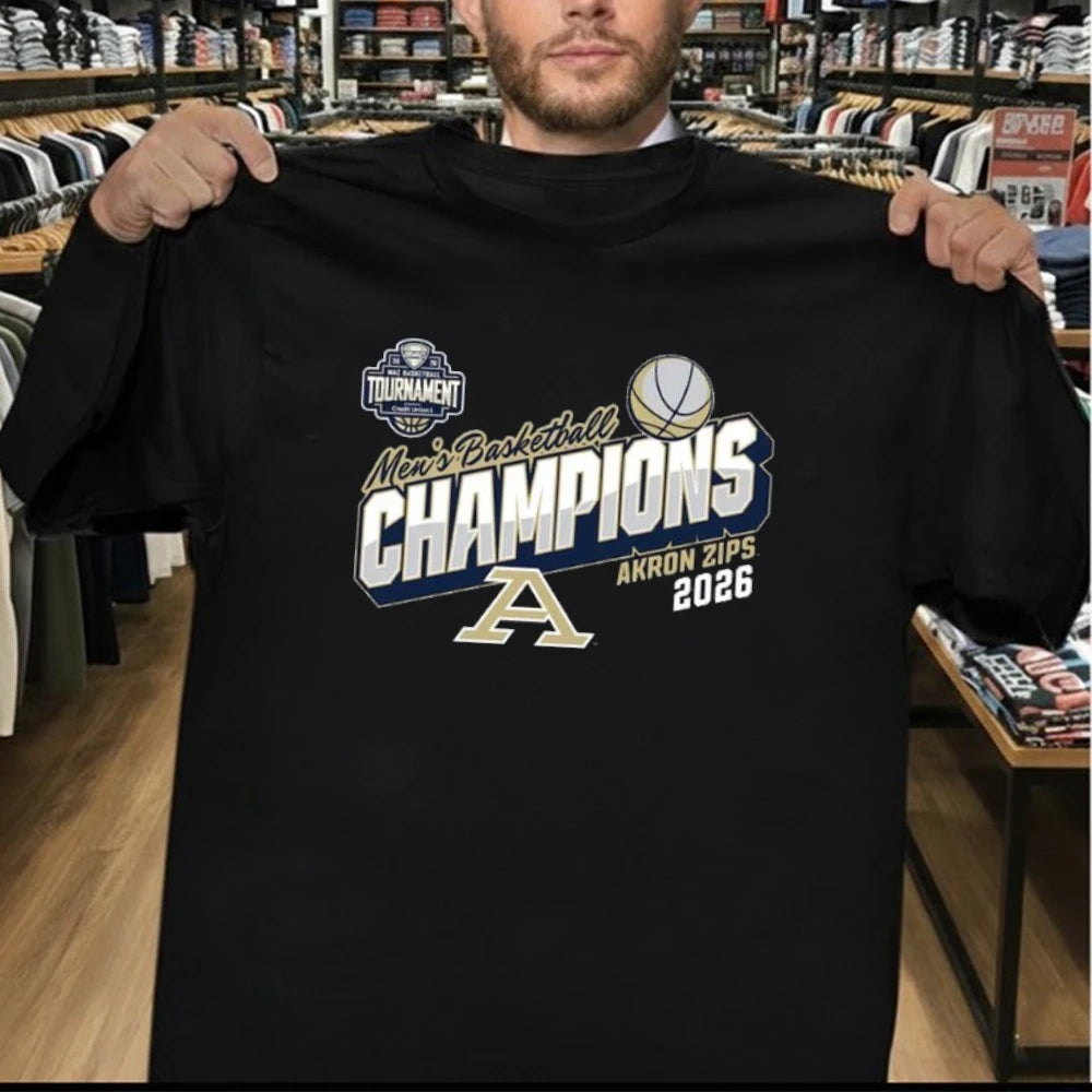 Akron Zips 2026 MAC Men’s Basketball Tournament Champions Shirt