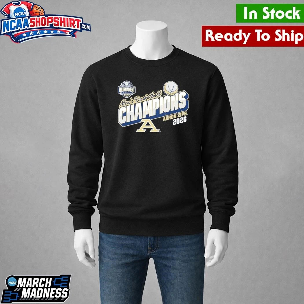 Akron Zips 2026 MAC Men’s Basketball Tournament Champions Shirt