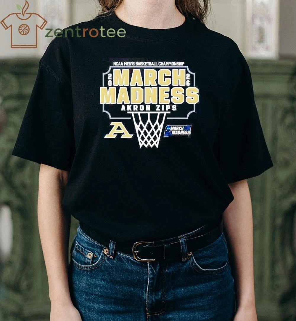 Akron Zips 2026 NCAA Men’s Basketball Tournament March Madness tee