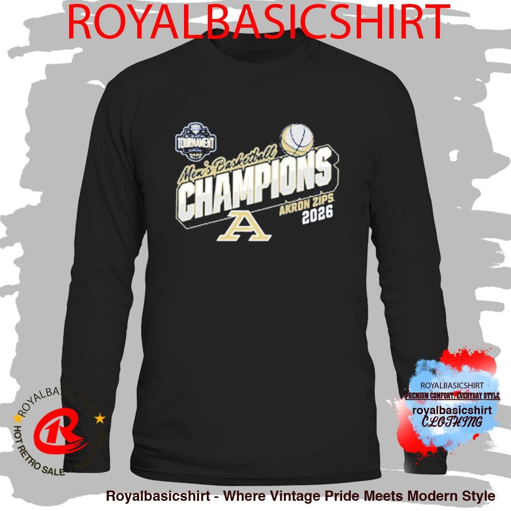 Akron Zips MAC Men’s Basketball Tournament Champions 2026 T-Shirt