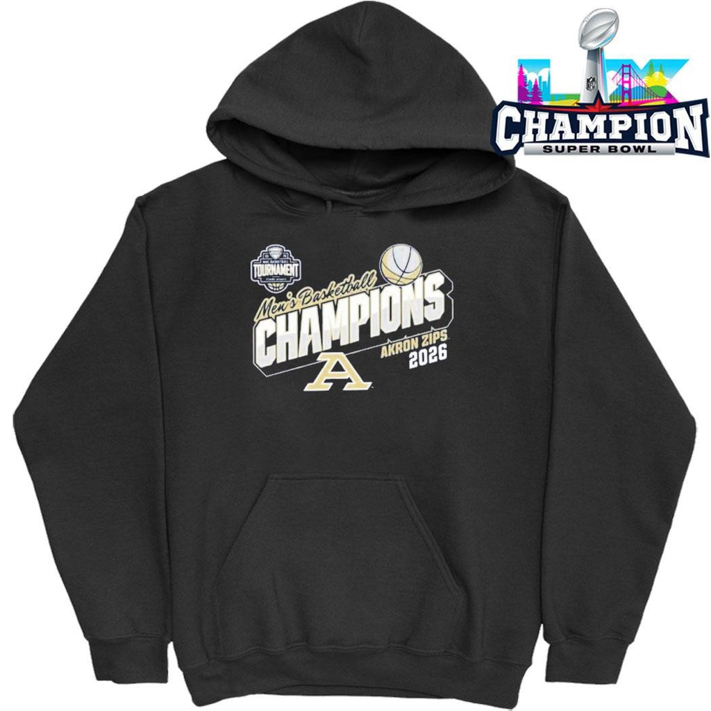 Akron Zips Men’s Basketball 2025 2026 Mac Tournament Champions Shirt