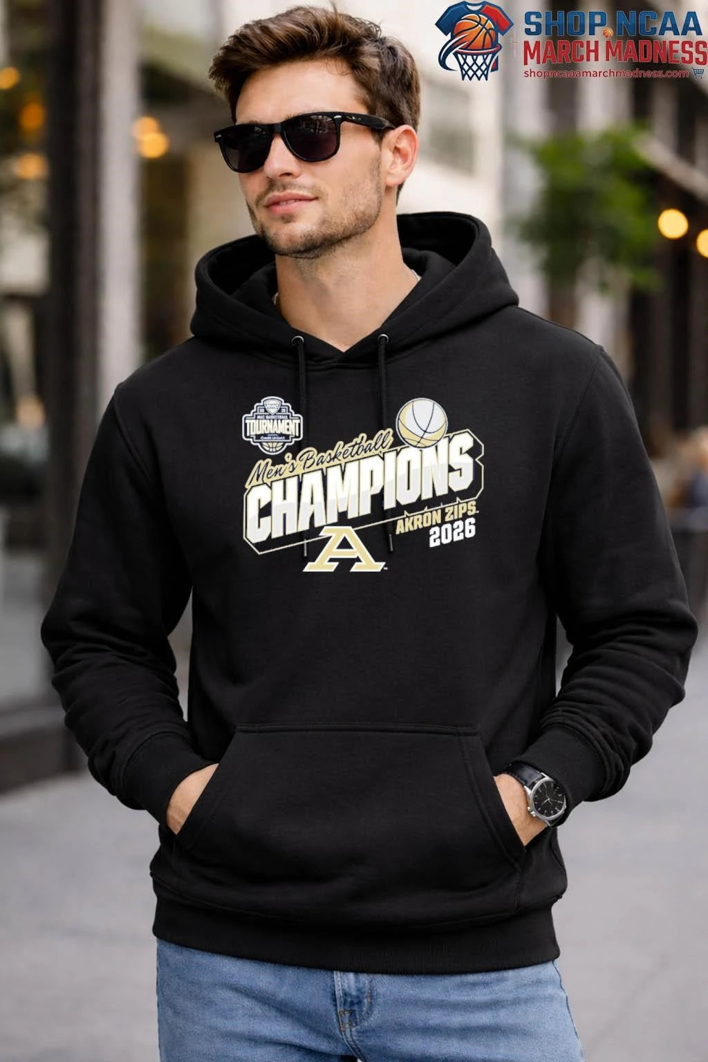 Akron Zips Men’s Basketball 2026 MAC Tournament Champions T-Shirt