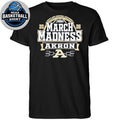 Akron Zips Navy Blue 2026 NCAA Men’s Basketball March Madness Bound Logo T-Shirt