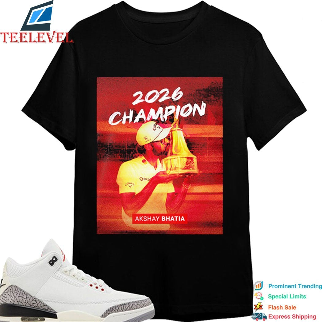 Akshay Bhatia Champions Arnold Palmer Invitational 2026 PGA Tour Trophy T-shirts