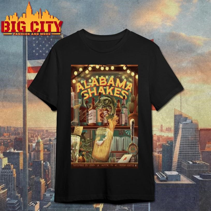 Alabama Shakes Moody Center 25 Sept 2025 Event Poster Shirt
