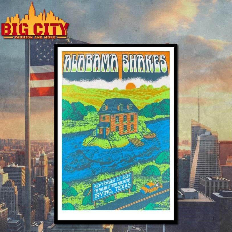 Alabama Shakes Sept 27 2025 Toyota Music Factory Irving, TX Poster Shirt