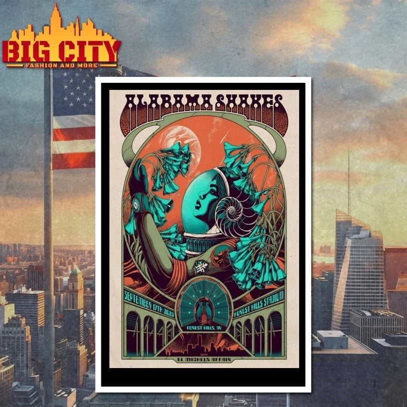 Alabama Skakes On Sep 17 2025 In Forest Hills NY Tour Poster Shirt