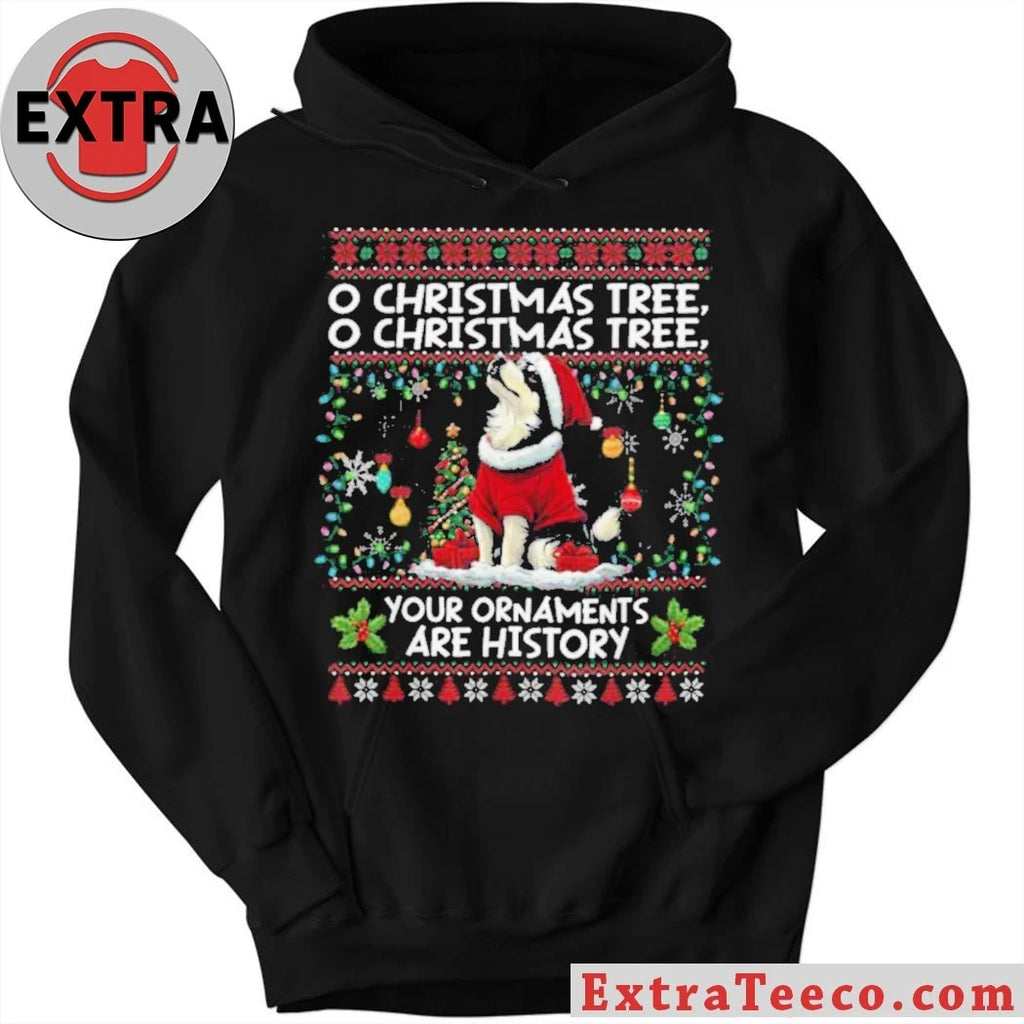 Alaskan Malamute Christmas Tree Decorations Dog Lover Xmas Shirt