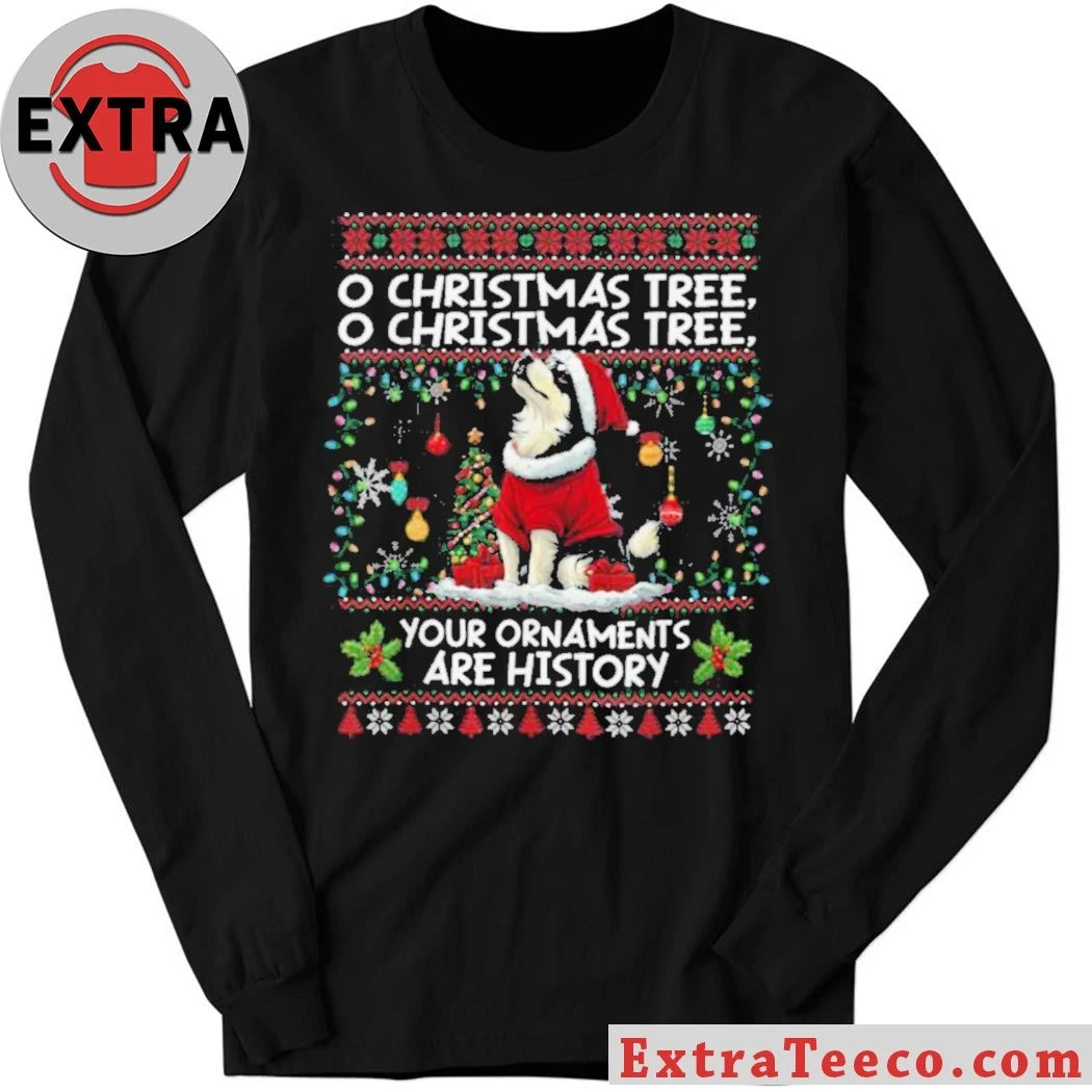 Alaskan Malamute Christmas Tree Decorations Dog Lover Xmas Shirt