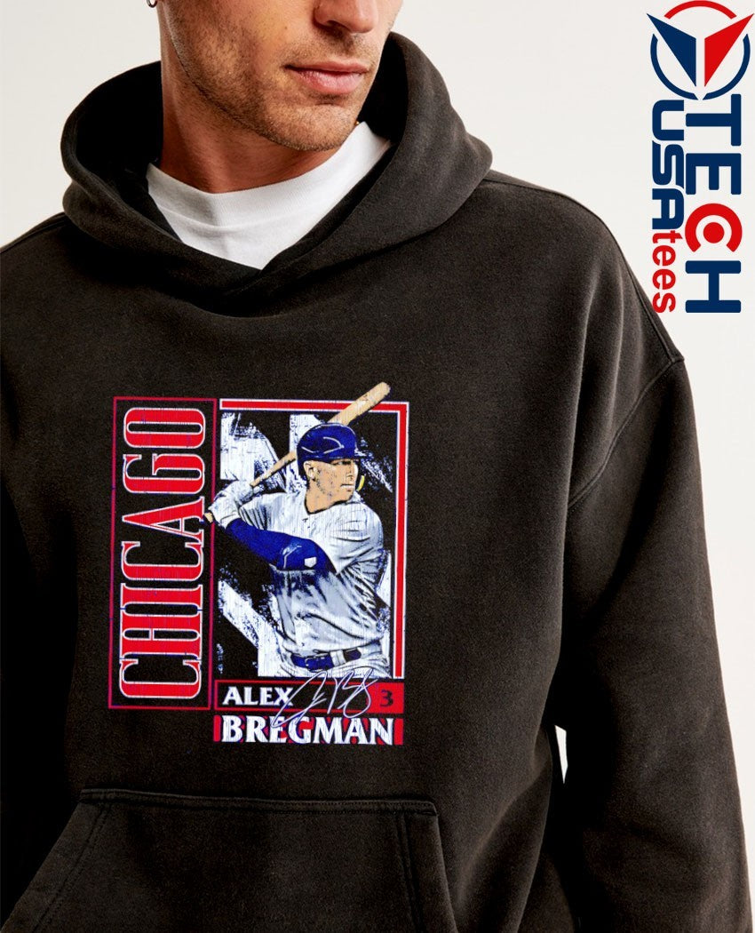 Alex Bregman #3 Chicago Cubs Baseball signature card style shirt