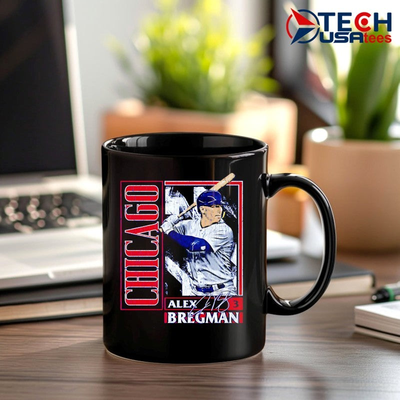 Alex Bregman #3 Chicago Cubs Baseball signature card style shirt