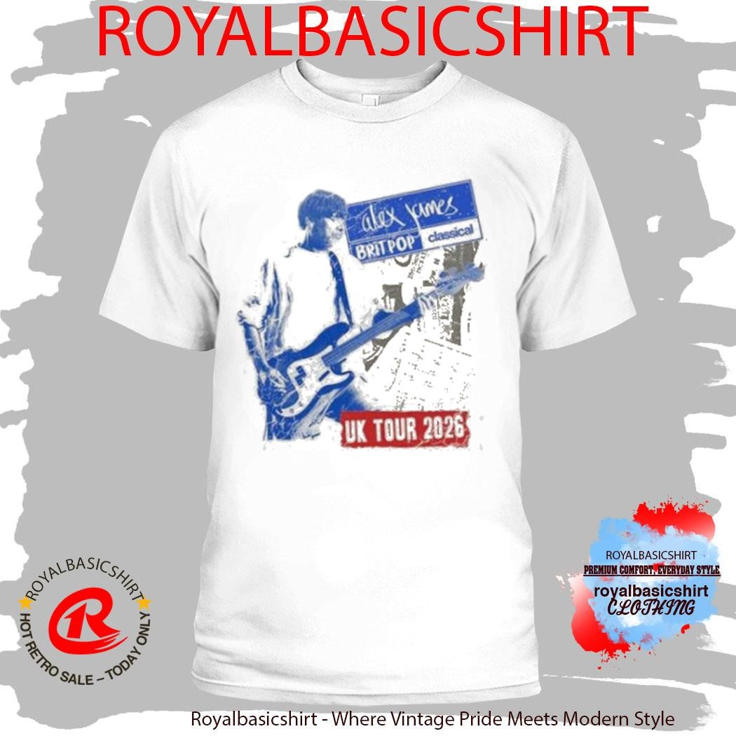 Alex James Britpop Classical Tour 2026 Shirt