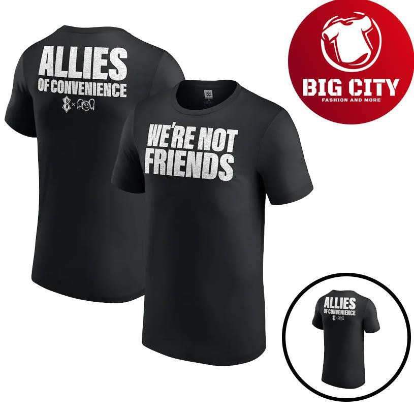 Alexa Bliss &amp; Charlotte Flair We’re Not Friends Two Sided Shirt