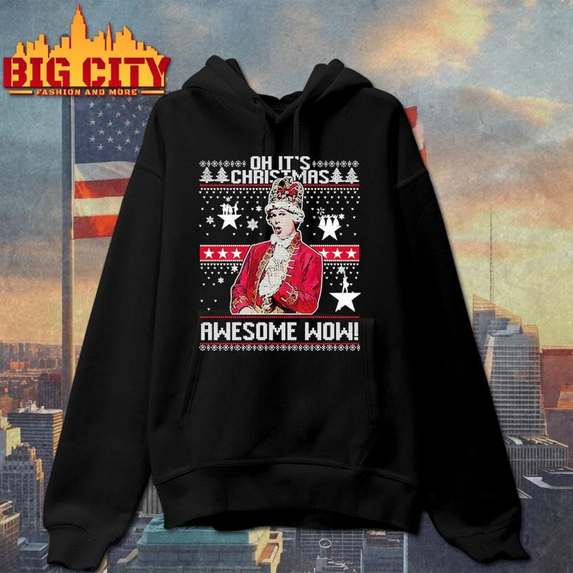 Alexander Hamilton Oh It’s Christmas Awesome Wow Ugly Xmas Shirt