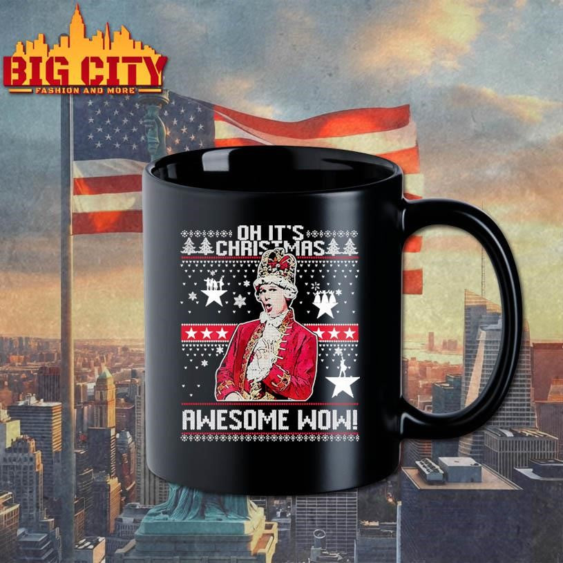 Alexander Hamilton Oh It’s Christmas Awesome Wow Ugly Xmas Shirt