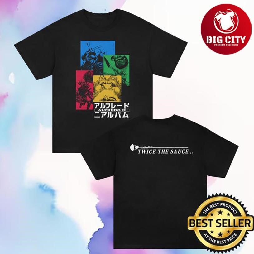 Alfredostokyo Alfredo Bebop Twice The Sauce Two Sided Shirt