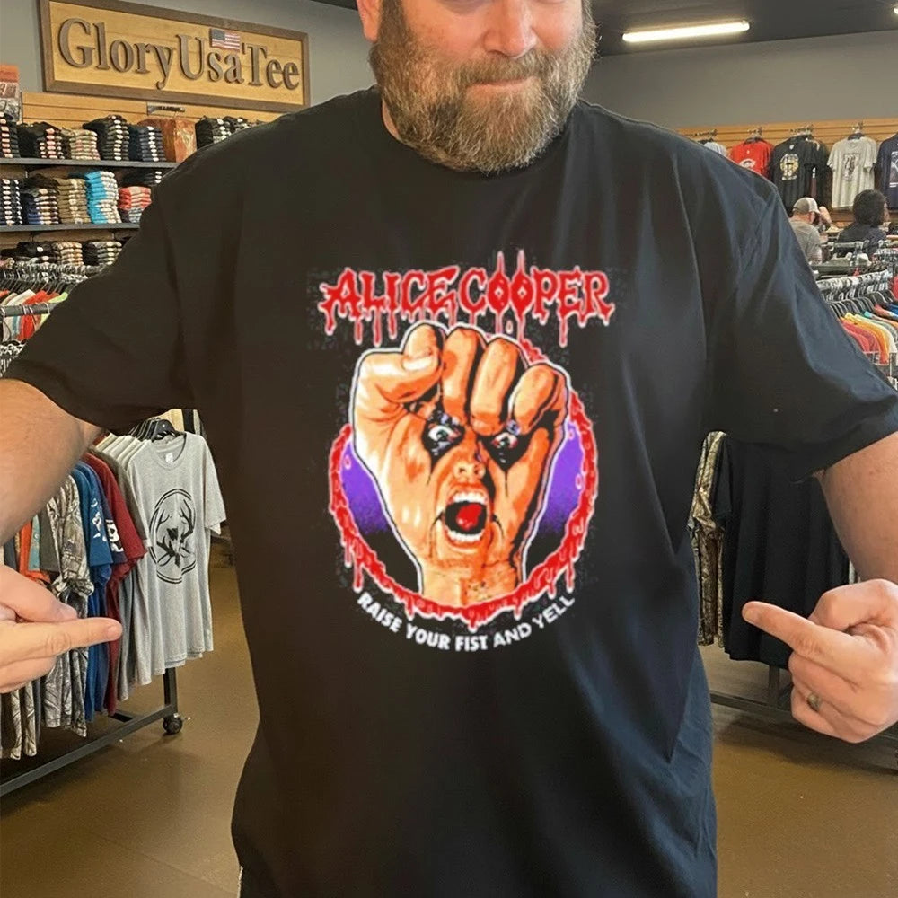 Alice Cooper Raise Your Fist Vignette Shirt
