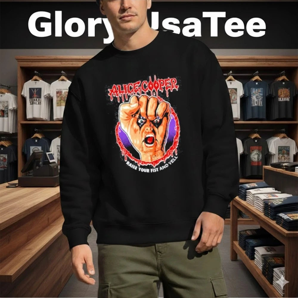 Alice Cooper Raise Your Fist Vignette Shirt