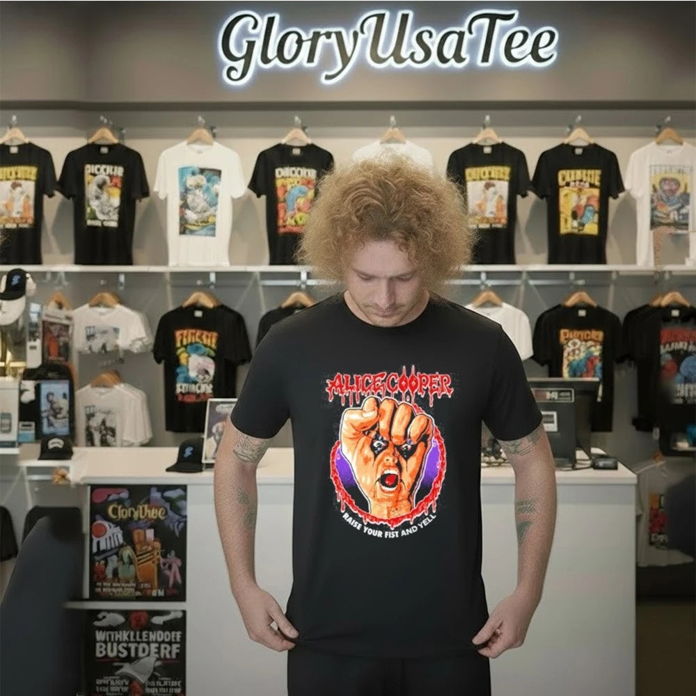 Alice Cooper Raise Your Fist Vignette Shirt