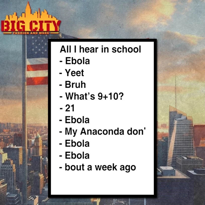 All I Hear In School Ebola Yeet Bruh Shirt