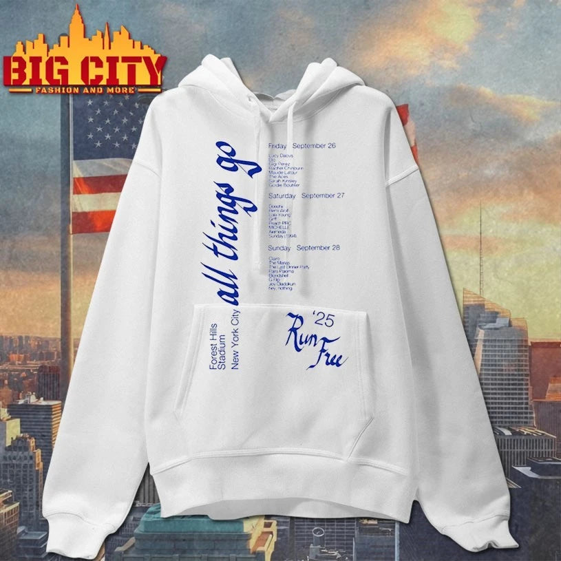 All Things Go Music Festival Forest Hills Stadium, New York City ’25 Run Free shirt