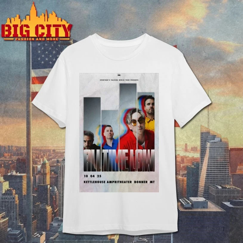 All Time Low 10.4.2025 KettleHouse Amphitheater Bonner MT Poster shirt
