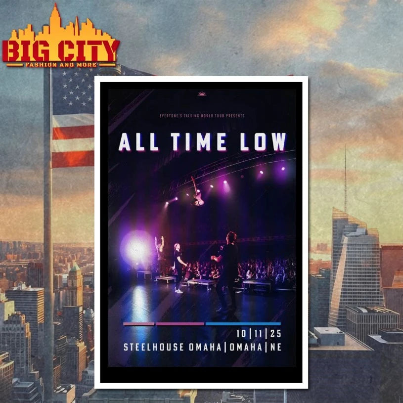 All Time Low Oct 11 2025 Steelhouse Omaha NE Poster Shirt