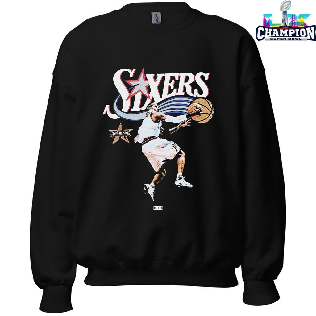 Allen Iverson Philadelphia 76ers Kith For NBA All-Star Shirt