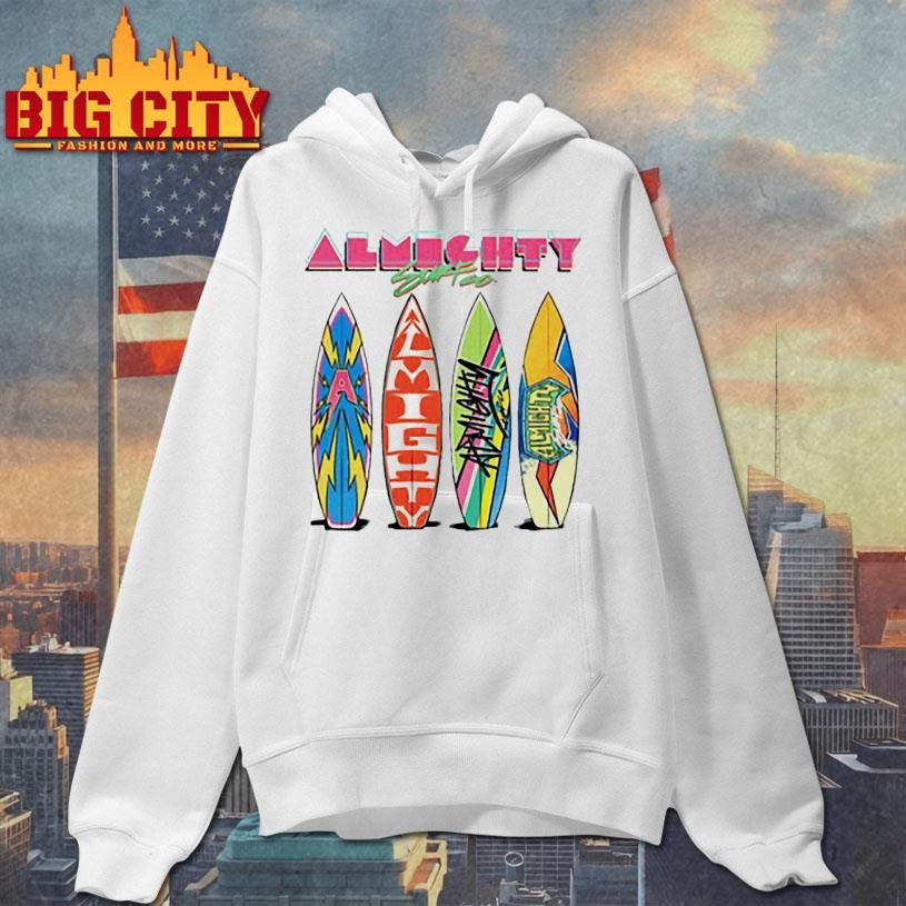 Almighty surfs up shirt