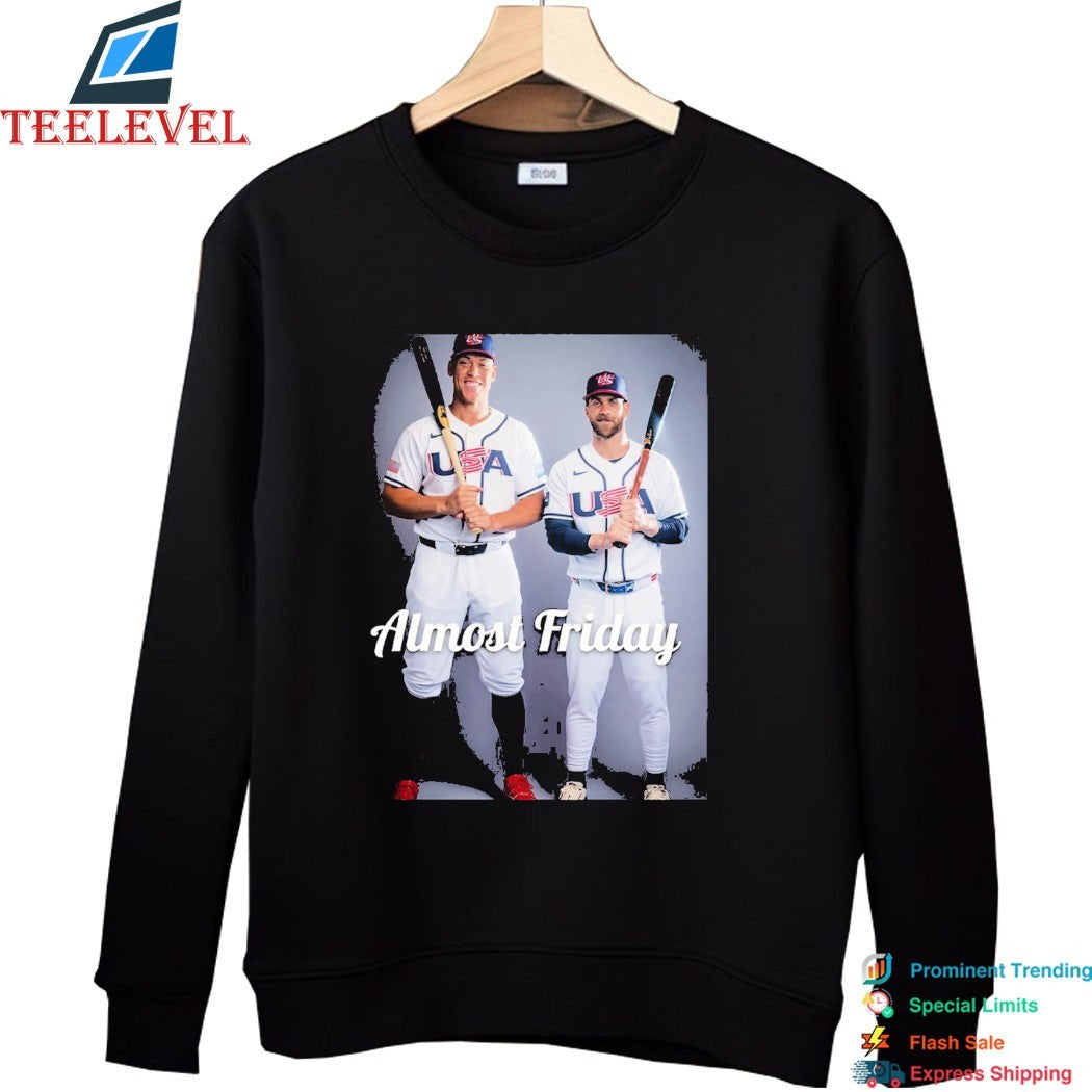 Almost Friday Judge Aaron And Bryce Harper USA Baseball T-shirts