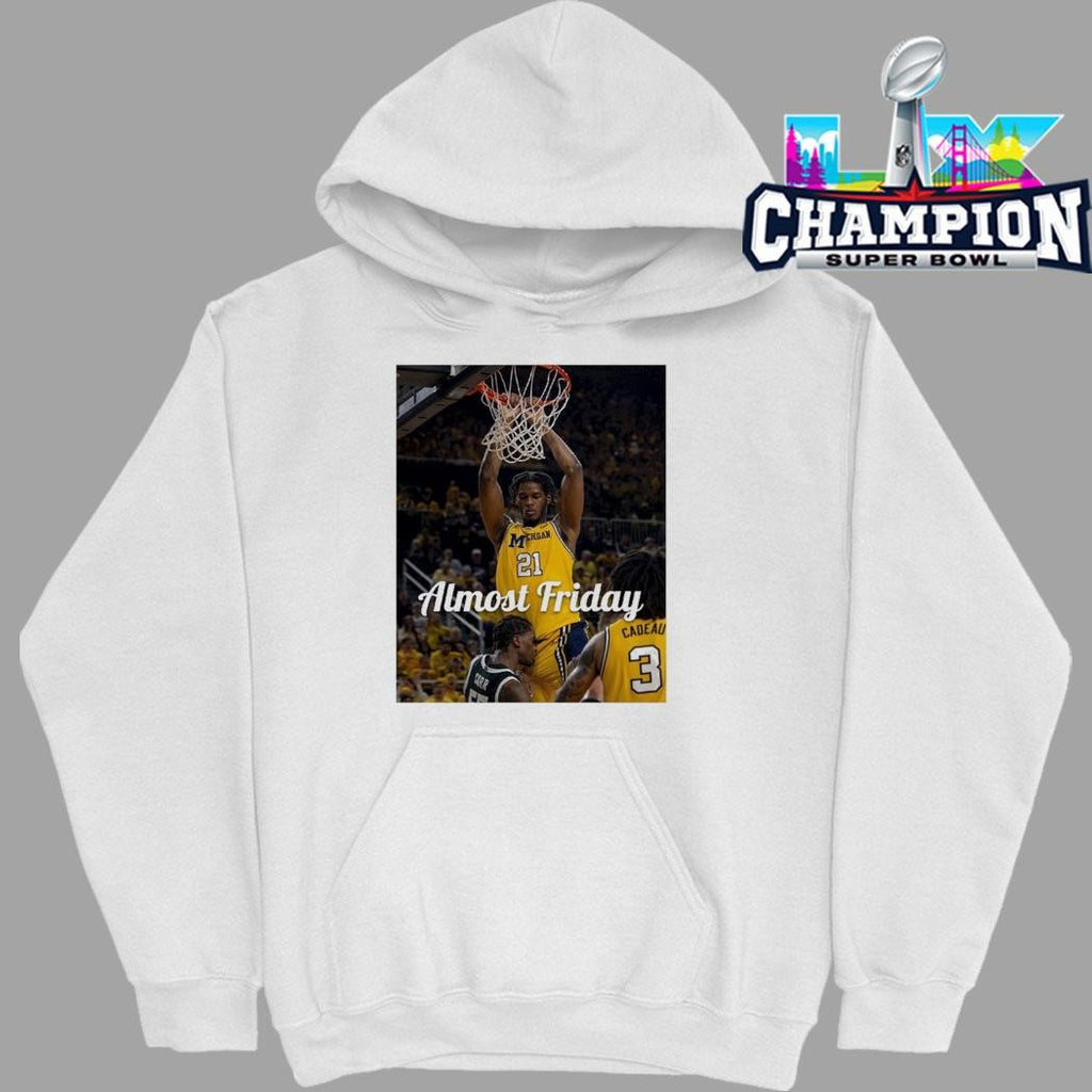 Almost Friday Michigan Wolverines Morez Johnson Jr. Shirt