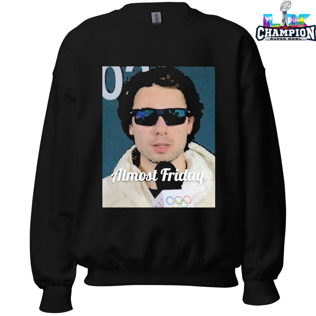 Almost Friday Quinn Hughes Olympic Glasses T-shirts