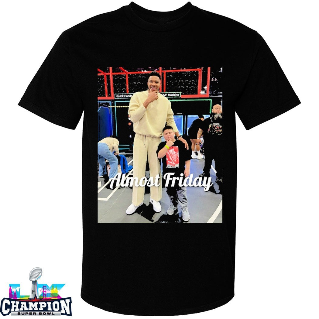 Almost Friday The Rizzler And Giannis Antetokounmpo T-shirts