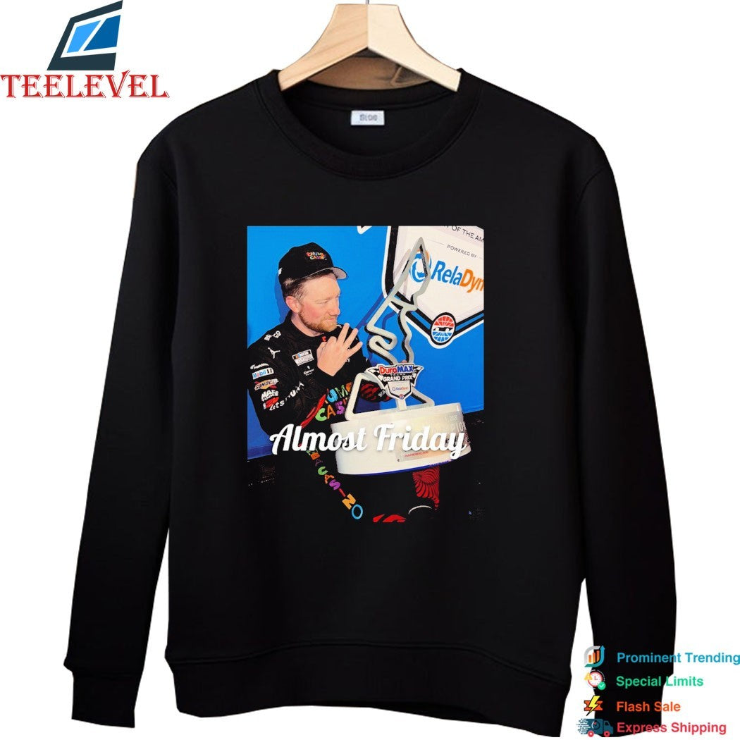 Almost Friday Tyler Reddick 2026 DuraMAX Texas Grand Prix Champions Trophy T-shirts