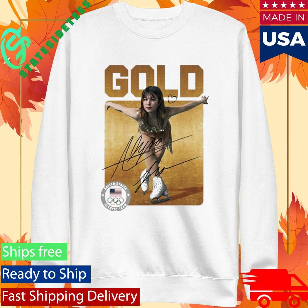 Alysa Liu Gold United States Olympic Team Signature Shirt