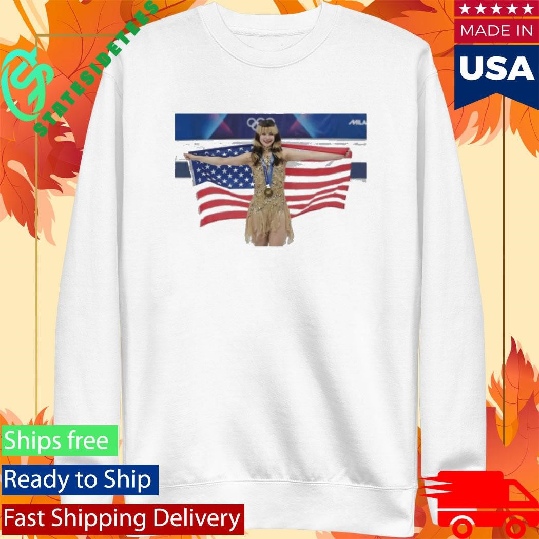Alysa Liu New Olympic Women’s Skating Champion Team USA T-shirt