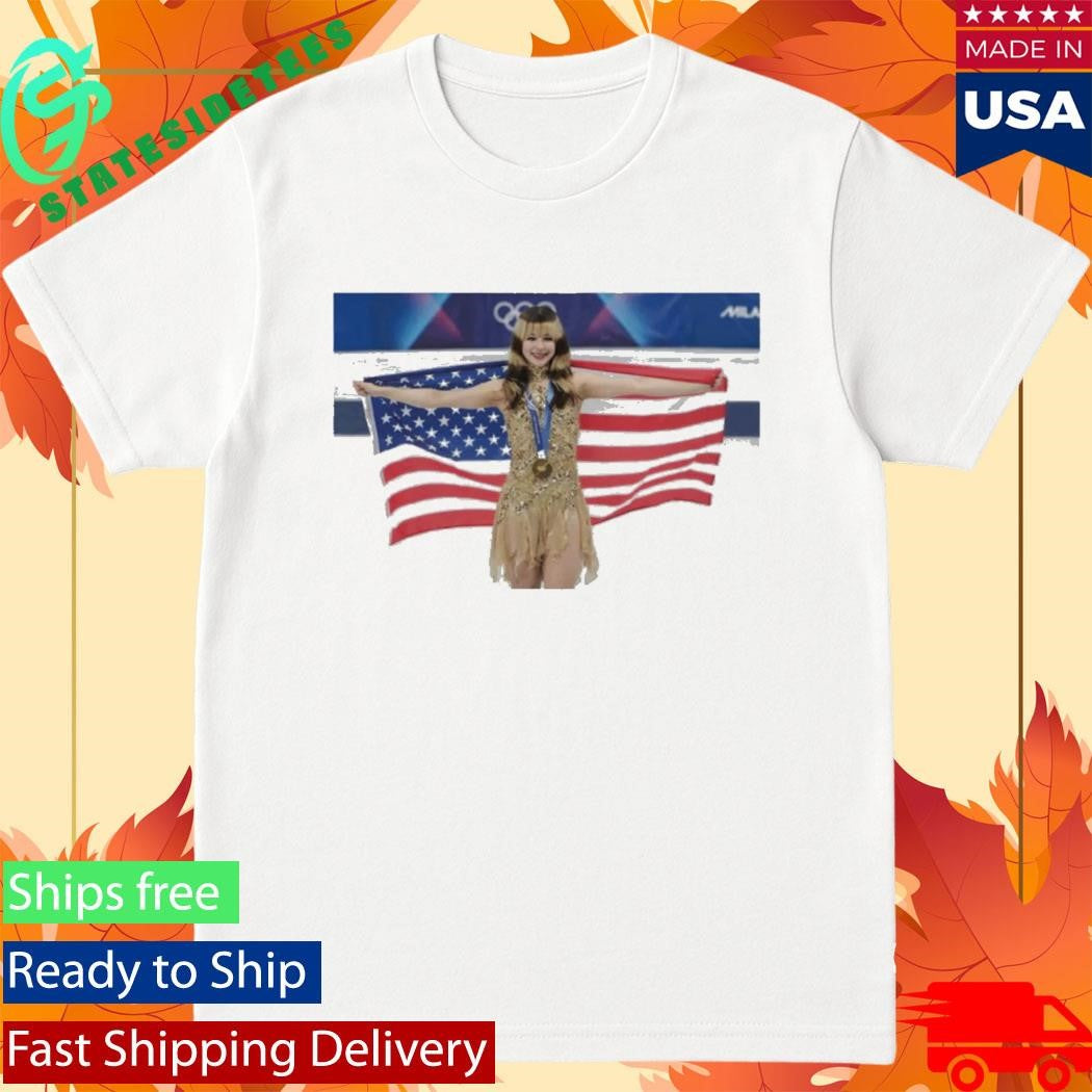 Alysa Liu New Olympic Women’s Skating Champion Team USA T-shirt