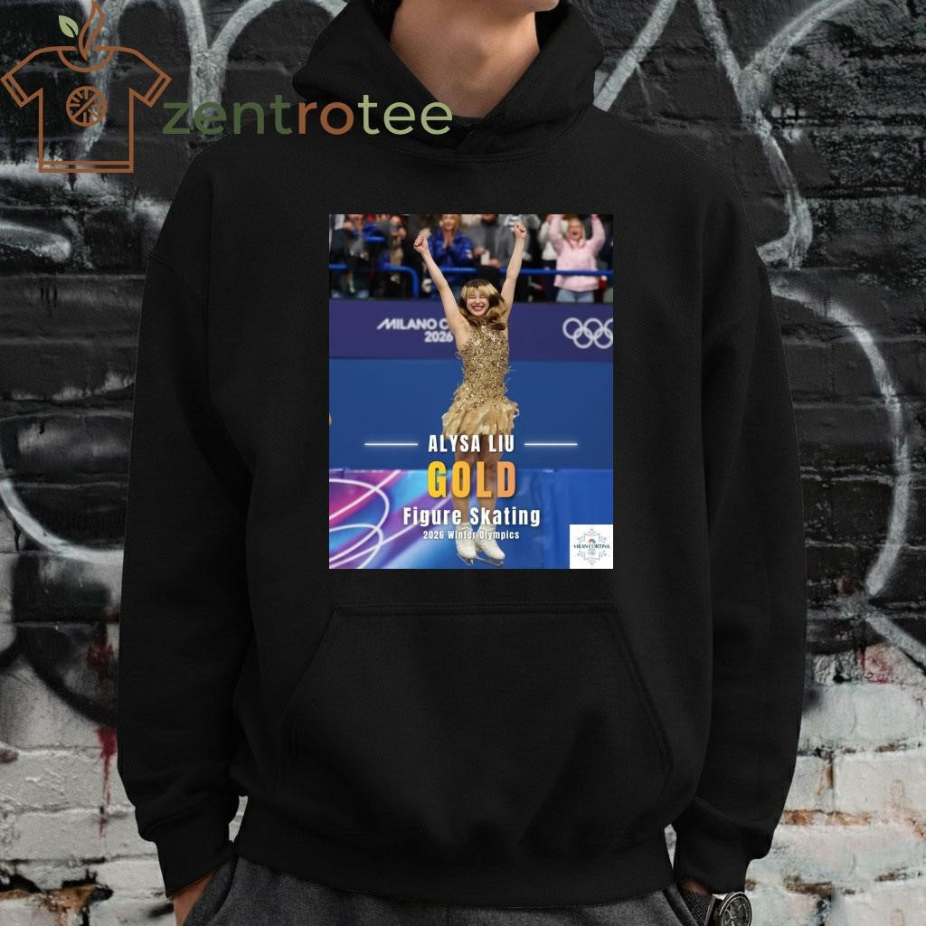 Alysa Liu gold medal in figure skating 2026 Winter Olympics celebration shirt