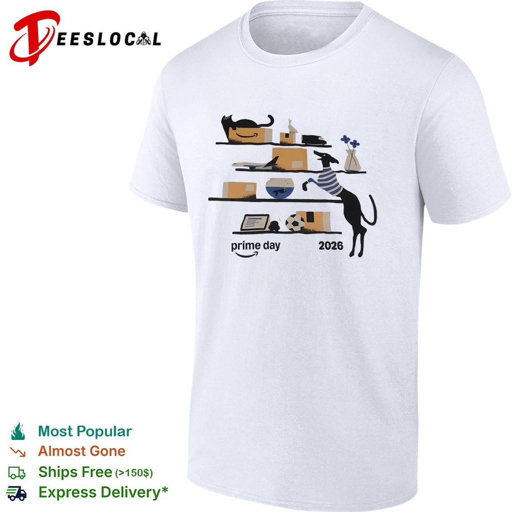 Amazon Prime Day 2026 mascot cat shirt