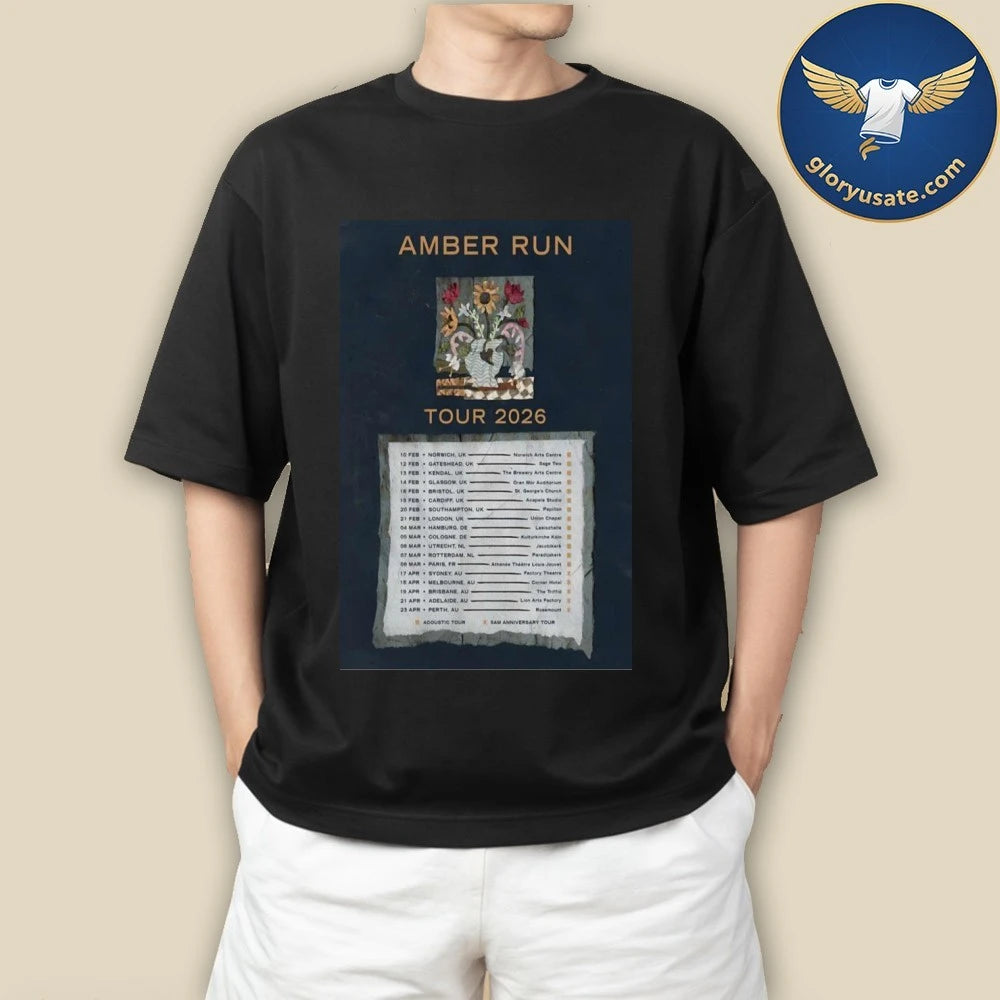 Amber Run Acoustic Tour 2026 Poster Shirt