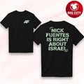 America First HQ Right About Israel Two Sided Shirt
