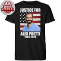 America Flag Justice for Alex Pretti In Memory 1989-2026 Shirt