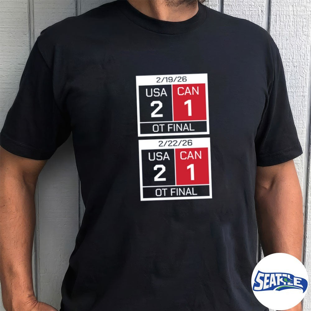 America Scoreboard That’s Just American Hockey USA vs Canada Milano Cortina 2026 Olympics shirt