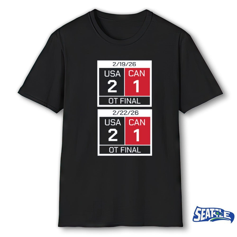 America Scoreboard That’s Just American Hockey USA vs Canada Milano Cortina 2026 Olympics shirt