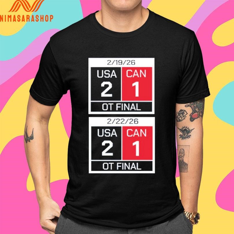 America Scoreboard USA 2 Can 1 Shirts