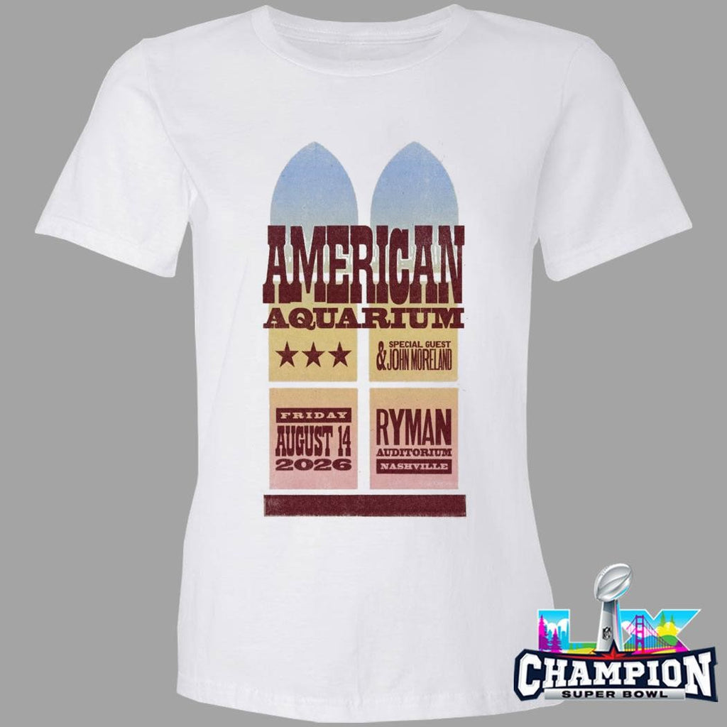 American Aquarium August 14 2026 Nashville Tn Shirt