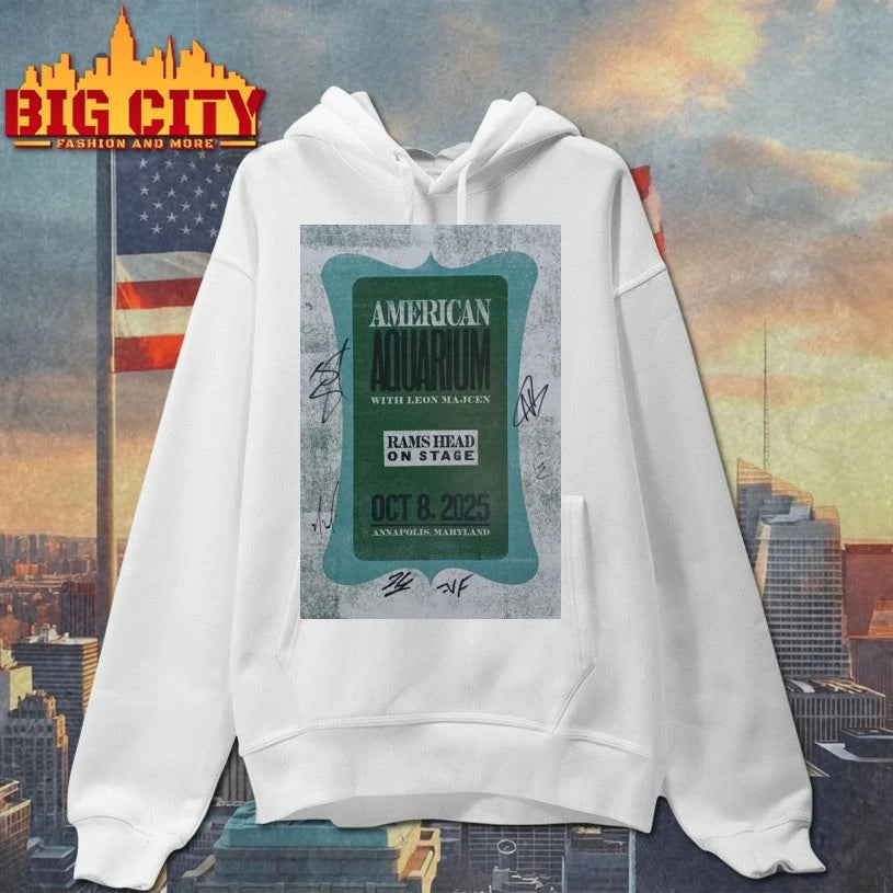 American Aquarium Rams Head On Stage MD Poster shirt
