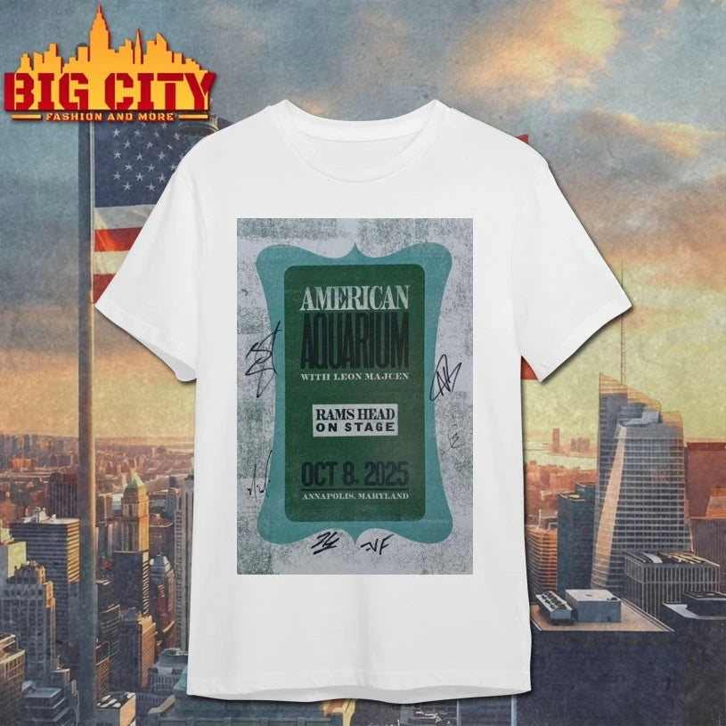 American Aquarium Rams Head On Stage MD Poster shirt